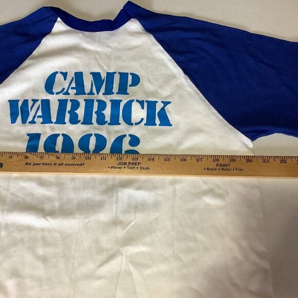 Vintage Crustbusters Camp Warrick 1986 3/4 Sleeve Shirt Single Stitch Size XL - Picture 10 of 12